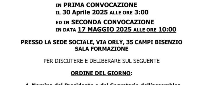 ASSEMBLEA ORDINARIA DEI SOCI ASSEMBLEA ORDINARIA DEI SOCI