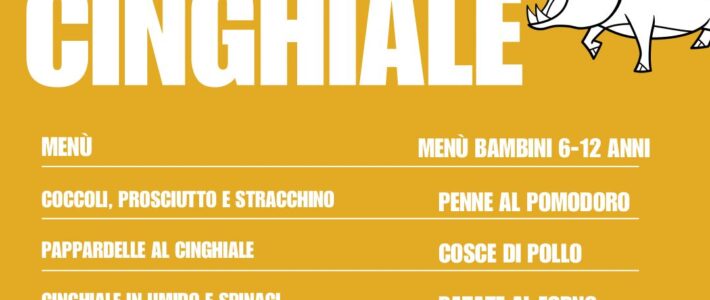 CENA A TEMA: CINGHIALE